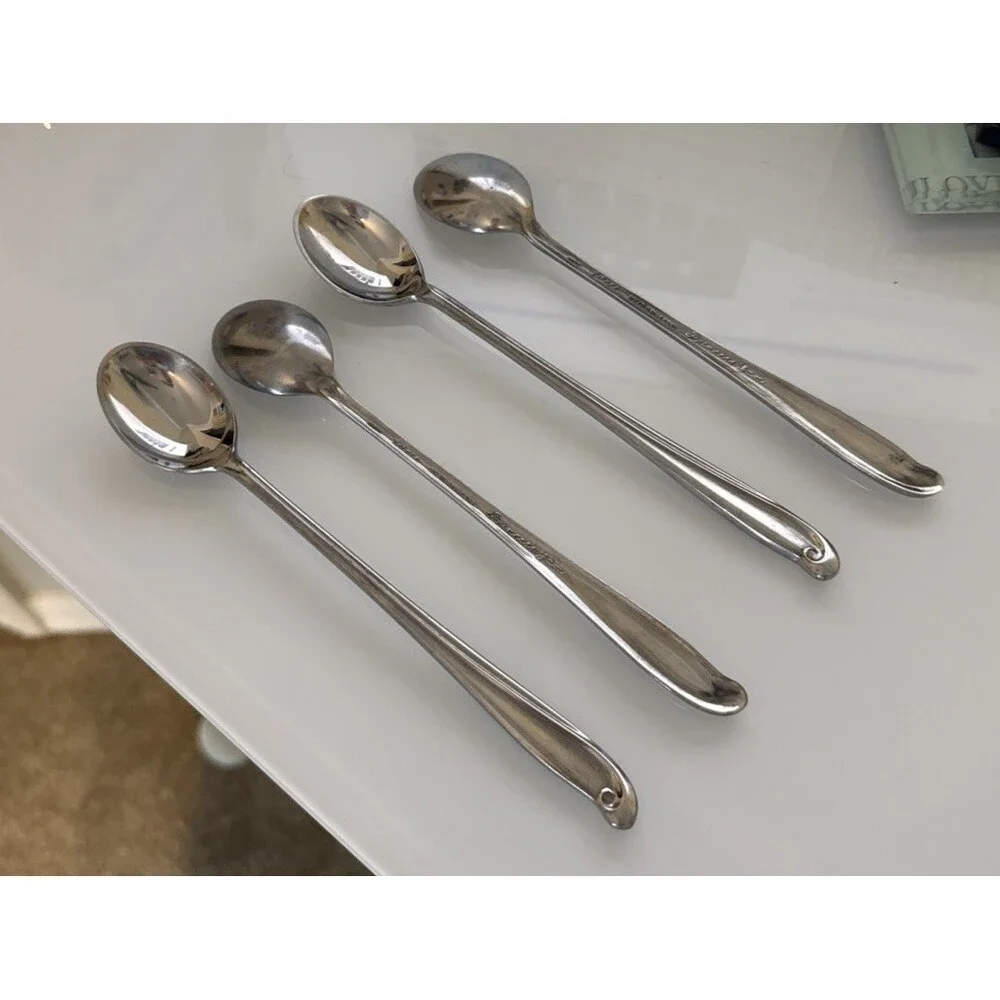 Estate PRINCESS JAN Solid Stainless Japan Glossy Silverware Flatware IceTea Set
